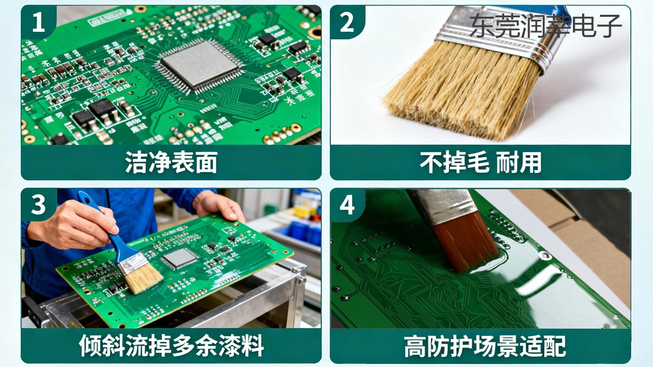 三防漆怎么涂?保存要注意什么?东莞润莘电子实操指南(图2) 三防漆怎么涂?保存要注意什么?东莞润莘电子实操指南(图2)