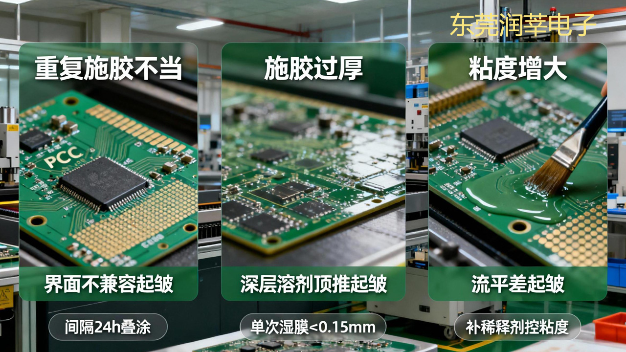 PCB 板三防漆起皱？3 大核心原因 + 避坑方法，外观达标(图1)
