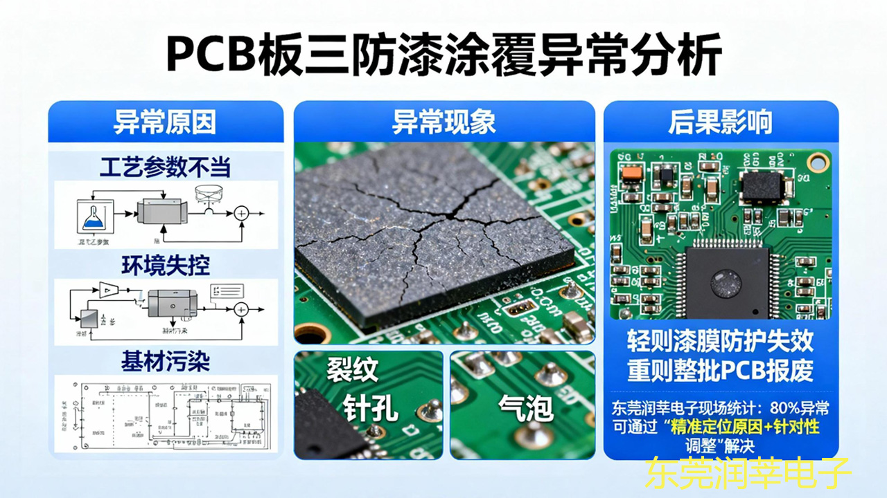 PCB 板三防漆 7 大异常现象？原因 + 解决方案，返工率降 90%(图1)