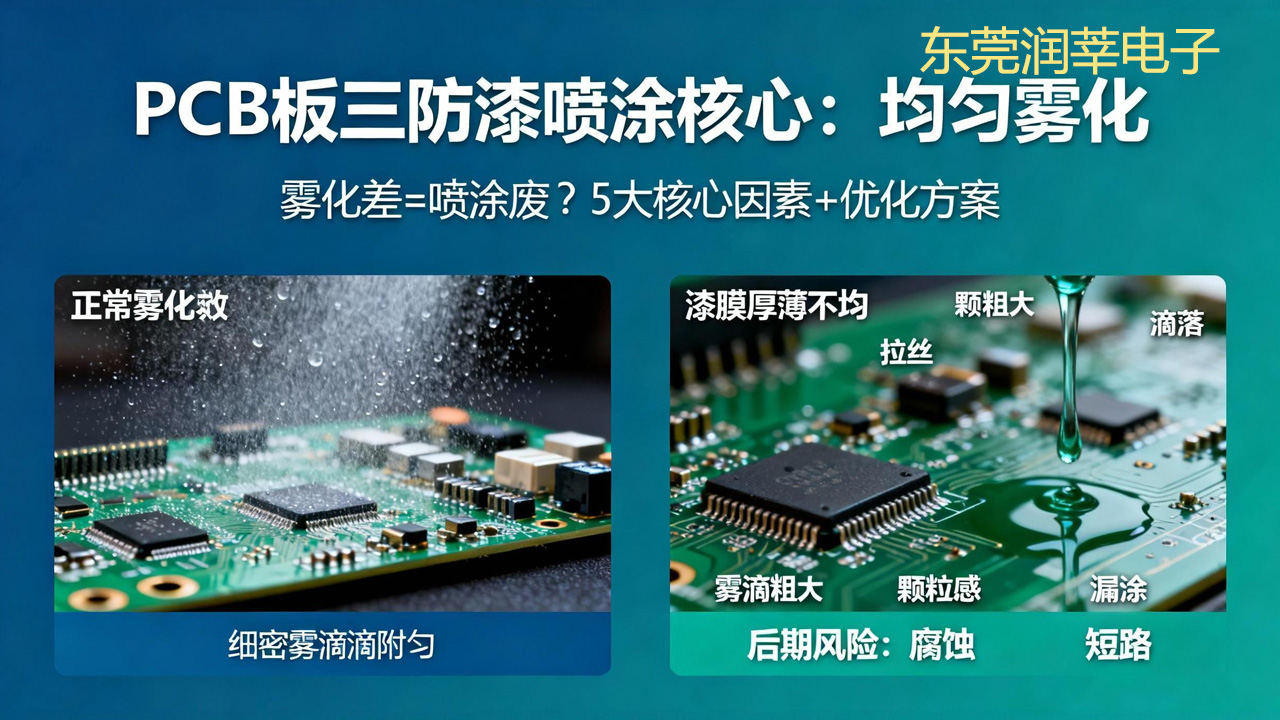 PCB 板三防漆雾化效果优化方案(图1)