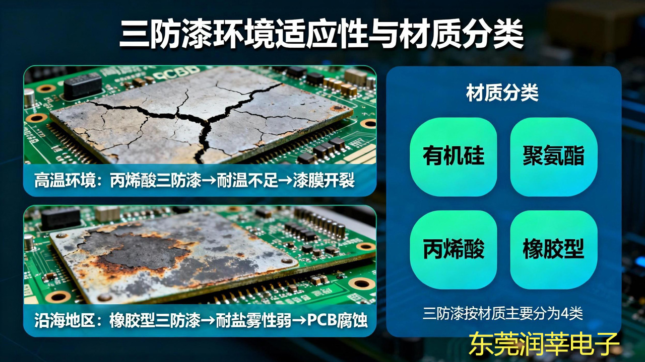 三防漆分 4 大类型！性能差异 + 适配场景拆解，选错防护效果差一半(图1)