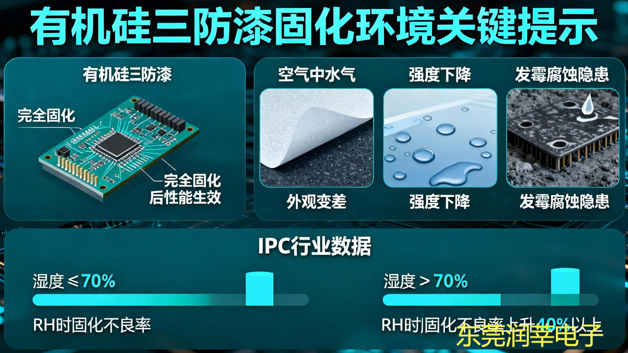 水气毁了有机硅三防漆?固化阶段3大影响+湿度管控方案(图1) 水气毁了有机硅三防漆?固化阶段3大影响+湿度管控方案(图1)