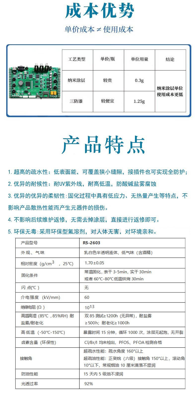 RS-2603 快干型纳米防水防油涂层(图3)
